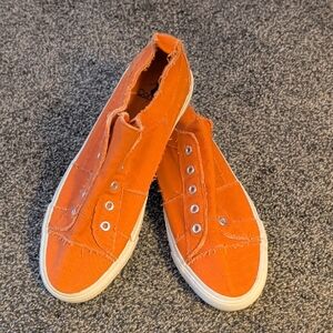 Corkys Vibrant Orange Canvas Shoes